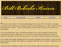 Tablet Screenshot of billbehnkeknives.com